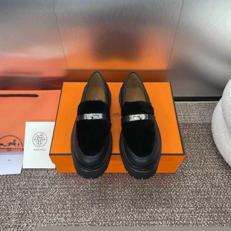 H**mes leather shoes